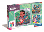 Clementoni 3X48 st Pussel Disney Stitch
