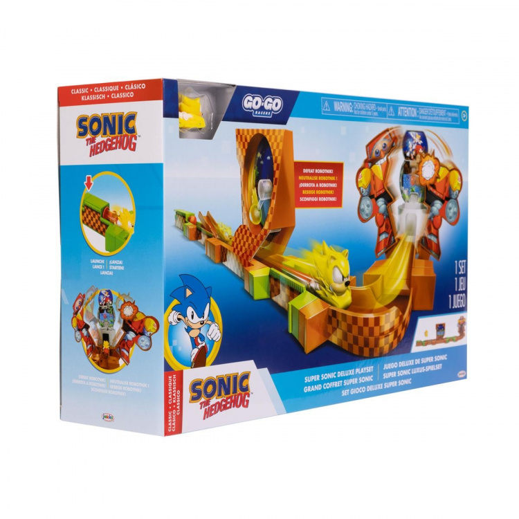 JAKKS Pacific Sonic the Hedgehog Go Go Racers Deluxe-lekset