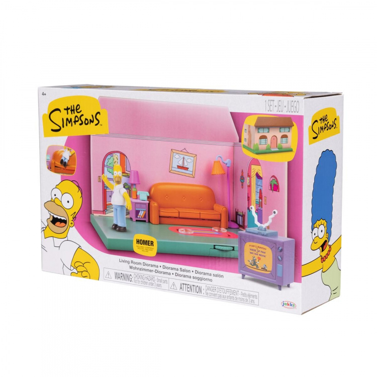 JAKKS Pacific The Simpsons 2,5 tums lekset Simpsons vardagsrum