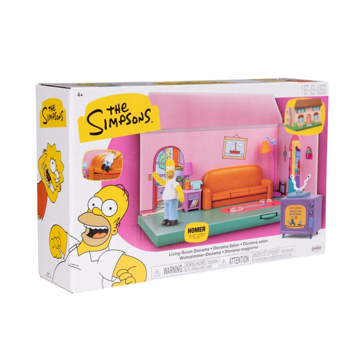 JAKKS Pacific The Simpsons 2,5 tums lekset Simpsons vardagsrum