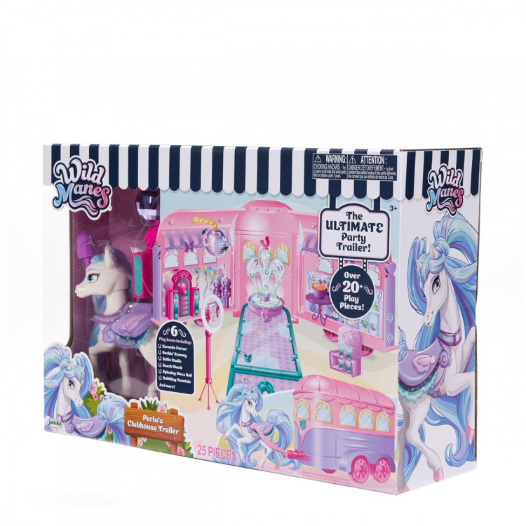 JAKKS Pacific Wild Manes lekset Klubbhus Trailer