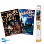 Abysse HARRY POTTER - Set 2 affischer - Retro Hogwarts&Diagon (52x38)