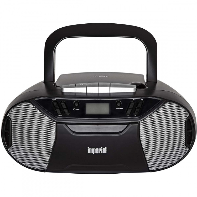 imperial PBB 1 Compacte portabel boombox med CD-spelare, kassettdäck och FM-radio