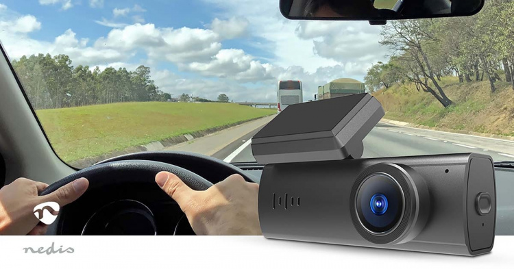 Nedis Dash Cam | 1080p@30fps | 2 MPixel | Wi-Fi | Ingen skärm | Nattläge | Svart
