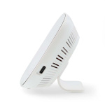 Nedis SmartLife luftkvalitetsmätare | Wi-Fi | Inkluderar display | Koldioxid (CO2) / Luftfuktighet / Temperatur | Android™ / IOS | Svart / Vit