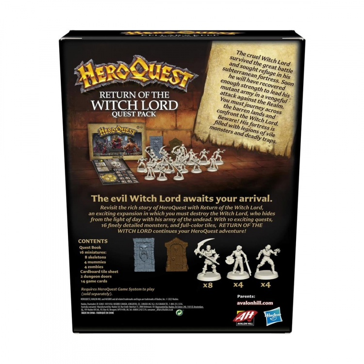 Hasbro HeroQuest Expansion Return of Witchlord (EN)