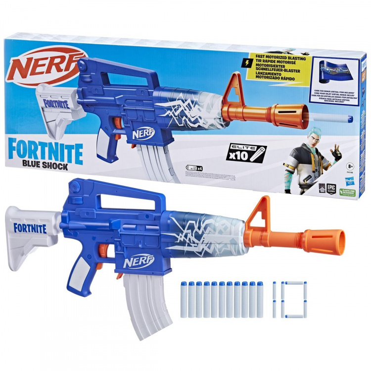 NERF Fortnite blå chock NERF Fortnite blå chock
