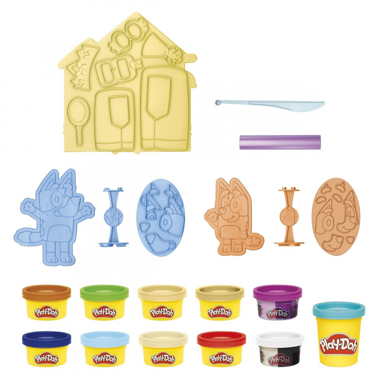 Hasbro Play-Doh Bluey Make \'n Mash Kostymer lekset