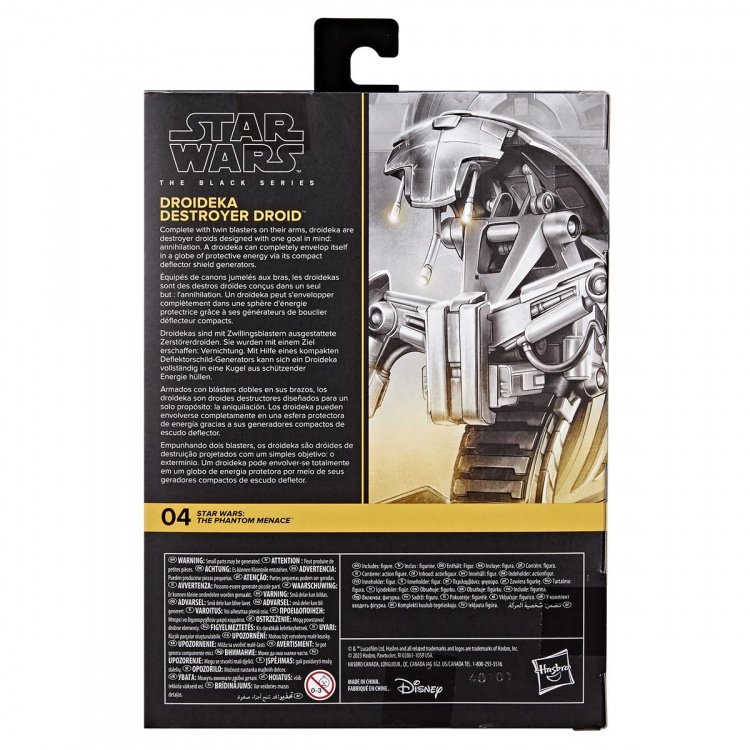 Star Wars The Black Series 6 tums Deluxe-figur Droideka