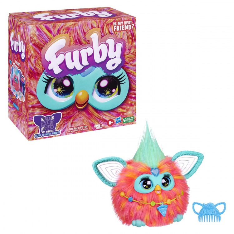 Hasbro Furby interaktiv plyschleksak Coral (EN)