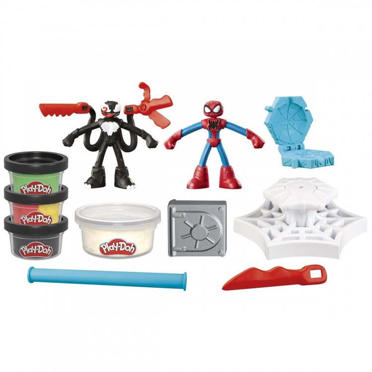 Play-Doh Marvel Spider-Man Launch & Slice lekset