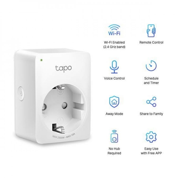 TP-Link Tapo Mini Smart Wi-Fi-uttag (4-pack) /Tapo P100