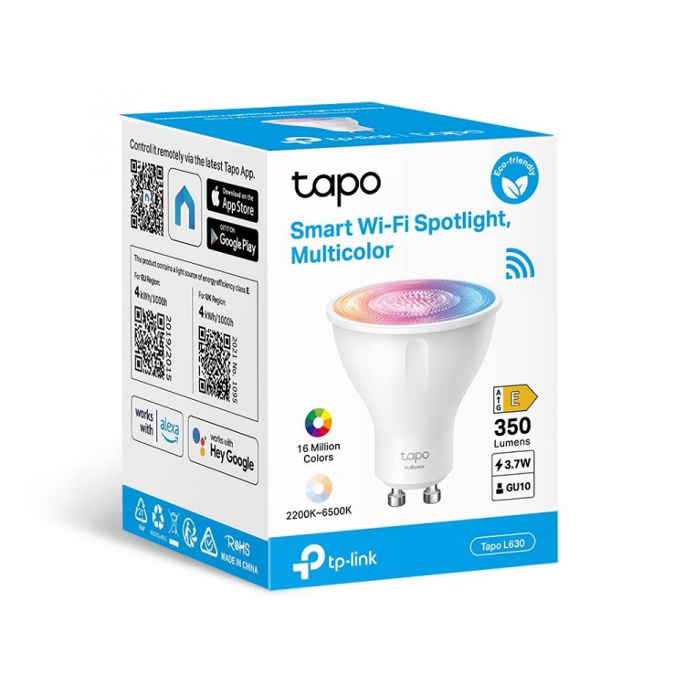 TP-Link Tapo Smart Wi-Fi-strålkastare, flerfärgad /Tapo L630 TP-Link Tapo Smart Wi-Fi-strålkastare, flerfärgad /Tapo L630