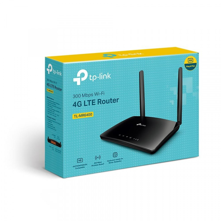 TP-Link 300 Mbps trådlös N 4G LTE-router /TL-MR6400 TP-Link 300 Mbps trådlös N 4G LTE-router /TL-MR6400