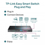 TP-Link 18-portars Gigabit Easy Smart Switch med 16-portars PoE+