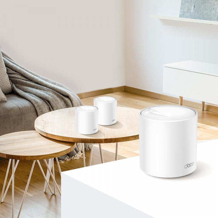 TP-Link Deco X60 (3-pack) Wi-Fi 6 AX Wi-Fi-system med nät för hela hemmet TP-Link Deco X60 (3-pack) Wi-Fi 6 AX Wi-Fi-system med nät för hela hemmet