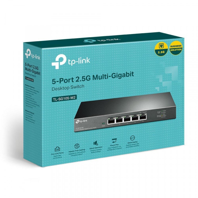 TP-Link 5-Port 2.5G Multi-Gigabit Skrivbordsswitch