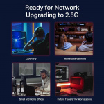 TP-Link 8-portars 2,5G Multi-Gigabit skrivbordsswitch TP-Link 8-portars 2,5G Multi-Gigabit skrivbordsswitch