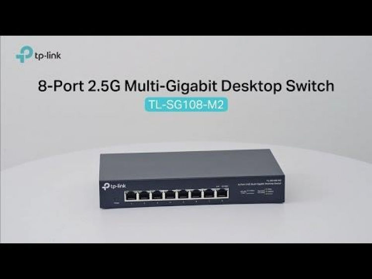 TP-Link 8-portars 2,5G Multi-Gigabit skrivbordsswitch TP-Link 8-portars 2,5G Multi-Gigabit skrivbordsswitch