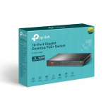 TP-Link 10-portars gigabitswitch för skrivbord med 8-portars PoE+ TP-Link 10-portars gigabitswitch för skrivbord med 8-portars PoE+