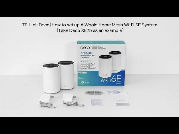 TP-Link Deco XE75 (3-pack) Wi-Fi 6E AXE5400 Wi-Fi-system med nät för hela hemmet TP-Link Deco XE75 (3-pack) Wi-Fi 6E AXE5400 Wi-Fi-system med nät för hela hemmet
