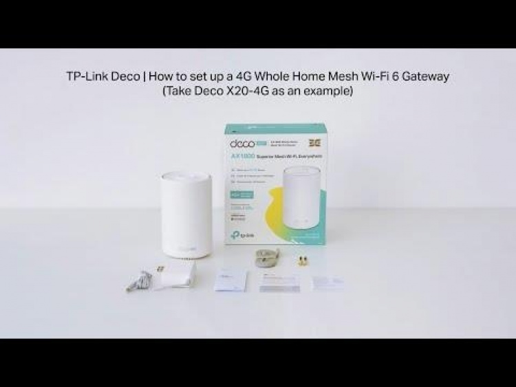 TP-Link Deco X50 Wi-Fi 6 AX3000 4G Gateway för nät i hela hemmet TP-Link Deco X50 Wi-Fi 6 AX3000 4G Gateway för nät i hela hemmet