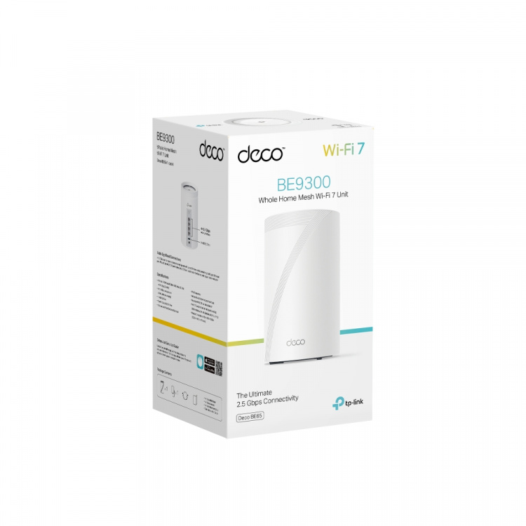TP-Link Deco BE65 Wi-Fi 7 BE9300 Wi-Fi-system med nät för hela hemmet (1-pack) TP-Link Deco BE65 Wi-Fi 7 BE9300 Wi-Fi-system med nät för hela hemmet (1-pack)