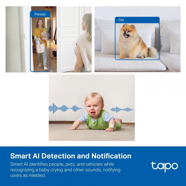 TP-Link Tapo AI Wi-Fi-kamera för hemsäkerhet /Tapo C125 TP-Link Tapo AI Wi-Fi-kamera för hemsäkerhet /Tapo C125
