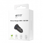 Gear Laddare 12/24V 1xUSB-C + 1xUSB-A PD 30W + QC18.0W MAX Svart Gear Laddare 12/24V 1xUSB-C + 1xUSB-A PD 30W + QC18.0W MAX Svart