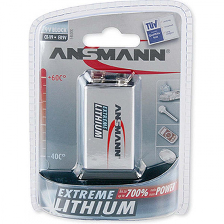 Ansmann 9V Extreme litiumbatteri