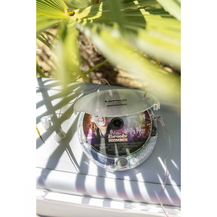Lenco Bärbar CD-spelare med antishock Transparent
