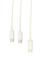 Steelplay Dual Play & Charge-kabel för Ps5-kontroller - vit
