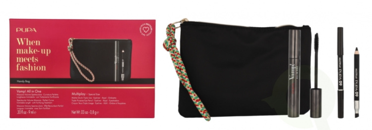 Pupa Milano Pupa Vamp! Mascara & Mini Multiplay Set 9.8 ml Vamp! All in One #101 Extra Black Mascara 9ml/Multiplay #09 Deep Black 0,8gr