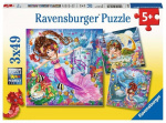 Ravensburger Charmiga sjöjungfrur 3x49p - 08063