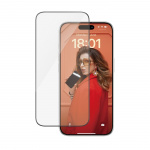 PanzerGlass Skärmskydd iPhone 15 Pro - Ultrabred passform med EasyAligner