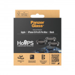 PanzerGlass Hoops Kameralinsskydd iPhone 15 Pro - 15 Pro Max - Svart metall