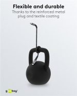 Goobay Lightning-USB-C™ textilkabel med metallkontakter, 2 m MFi-certifierad, elegant och extra robust laddnings- och synkroniseringskabel för Apple iPhone/iPad (svart, grå) Goobay Lightning-USB-C™ textilkabel med metallkontakter, 2 m MFi-certifierad, elegant och extra robust laddnings- och synkroniseringskabel för Apple iPhone/iPad (svart, grå)