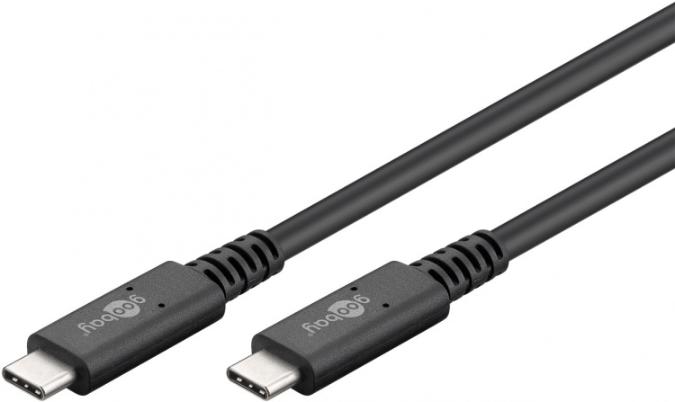 Goobay Sync & Charge USB-C™-kabel, USB4™ Gen 3x2, 240 W, 0,7 m USB-C™-kontakt > USB-C™-kontakt Goobay Sync & Charge USB-C™-kabel, USB4™ Gen 3x2, 240 W, 0,7 m USB-C™-kontakt > USB-C™-kontakt