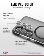 3SIXT 4in1 Protection Bundle mobilskal, skärmskydd, kameraskydd och stressfri applikator, kompatibel med Samsung Galaxy S24, transparent