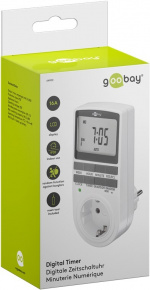 Goobay Digital timer programmerbar timer med kontakt med skyddsjord (typ F)