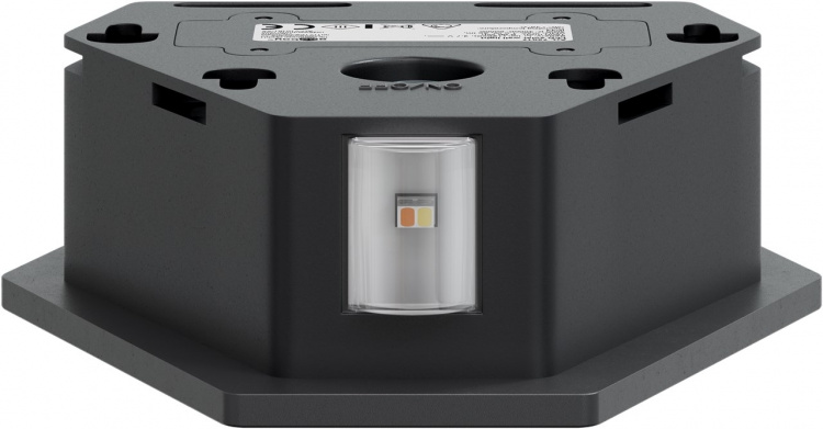 Goobay LED-vägglampa med solcell Diamant, svart 45 lm, 3 lägen varmvit till kallvit (3000, 4200, 6500 K), för indirekt utomhusbelysning