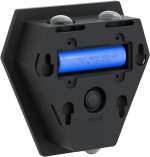 Goobay LED-vägglampa med solcell Diamant, svart 45 lm, 3 lägen varmvit till kallvit (3000, 4200, 6500 K), för indirekt utomhusbelysning