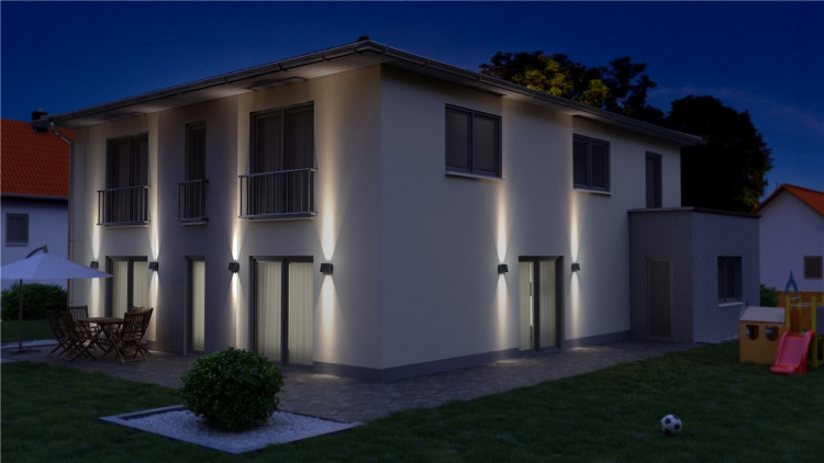 Goobay LED-vägglampa med solcell Quadros, svart 50 lm, 3 lägen varmvit till kallvit (3000, 4200, 6500 K), för indirekt utomhusbelysning Goobay LED-vägglampa med solcell Quadros, svart 50 lm, 3 lägen varmvit till kallvit (3000, 4200, 6500 K), för indirekt utomhusbelysning