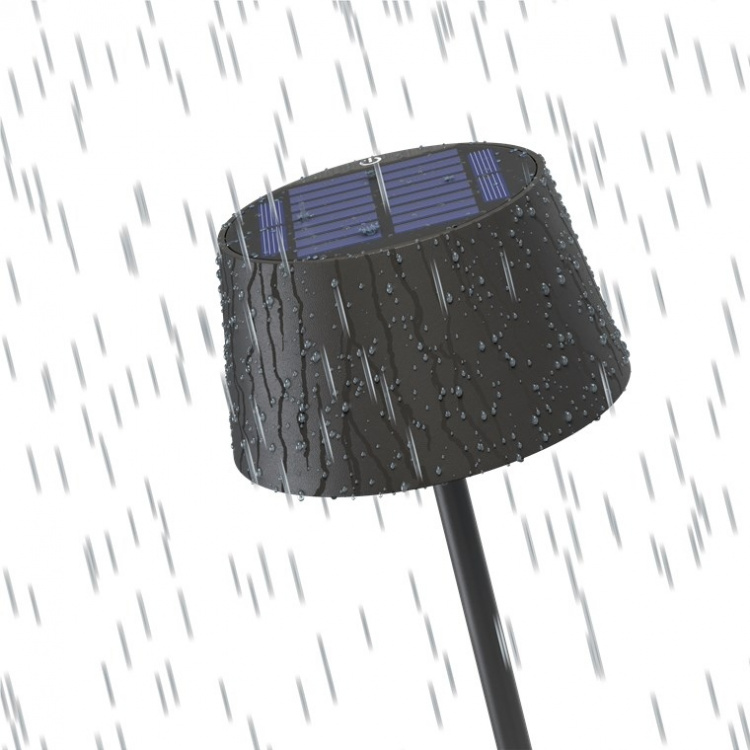 Goobay Trådlös LED-bordslampa med solcell, svart med touchkontroll, 150 lm, varmvit (3000 K), steglöst dimbar Goobay Trådlös LED-bordslampa med solcell, svart med touchkontroll, 150 lm, varmvit (3000 K), steglöst dimbar