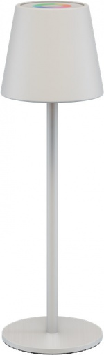 Goobay Trådlös LED-bordslampa RGBW, vit med touch-styrning, 150 lm, många RGB-ljusfärger och varmvitt (3000 K), steglöst dimbar