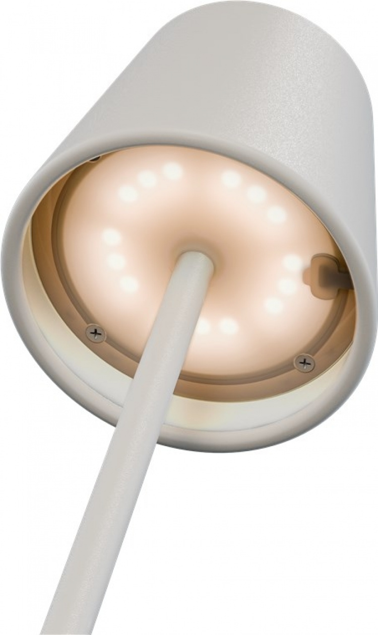 Goobay Trådlös LED-bordslampa RGBW, vit med touch-styrning, 150 lm, många RGB-ljusfärger och varmvitt (3000 K), steglöst dimbar