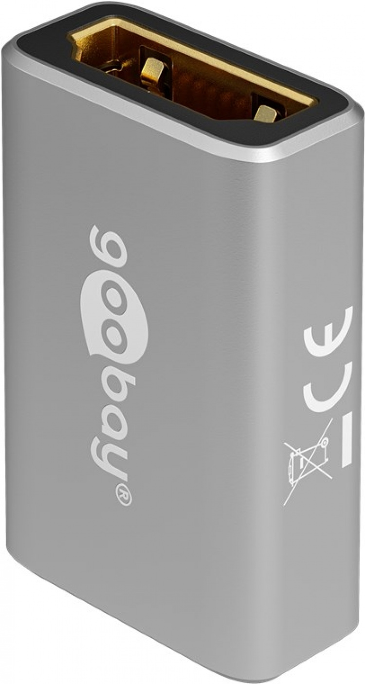 Goobay HDMI™-adapter (koppling), 8K/60Hz HDMI™-uttag (typ A) > HDMI™-uttag (typ A)