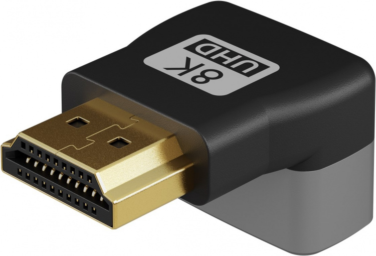 Goobay HDMI™ vinkeladapter 90° vertikal, 8K/60Hz HDMI™-uttag (typ A) > HDMI™ kontakt (typ A) 90 ° Goobay HDMI™ vinkeladapter 90° vertikal, 8K/60Hz HDMI™-uttag (typ A) > HDMI™ kontakt (typ A) 90 °