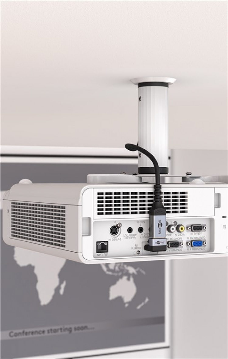 Goobay HDMI™ vinkeladapter 90° vertikal, 8K/60Hz HDMI™-uttag (typ A) > HDMI™ kontakt (typ A) 90 ° Goobay HDMI™ vinkeladapter 90° vertikal, 8K/60Hz HDMI™-uttag (typ A) > HDMI™ kontakt (typ A) 90 °