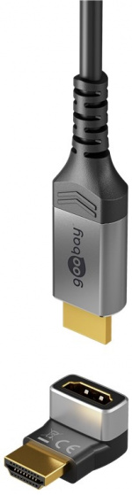 Goobay HDMI™ vinkeladapter 90° vertikal, 8K/60Hz HDMI™-uttag (typ A) > HDMI™ kontakt (typ A) 90 ° Goobay HDMI™ vinkeladapter 90° vertikal, 8K/60Hz HDMI™-uttag (typ A) > HDMI™ kontakt (typ A) 90 °
